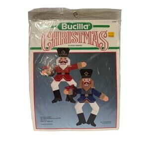 Bucilla Christmas Nutcracker Plastic Canvas Kit NIP 61095